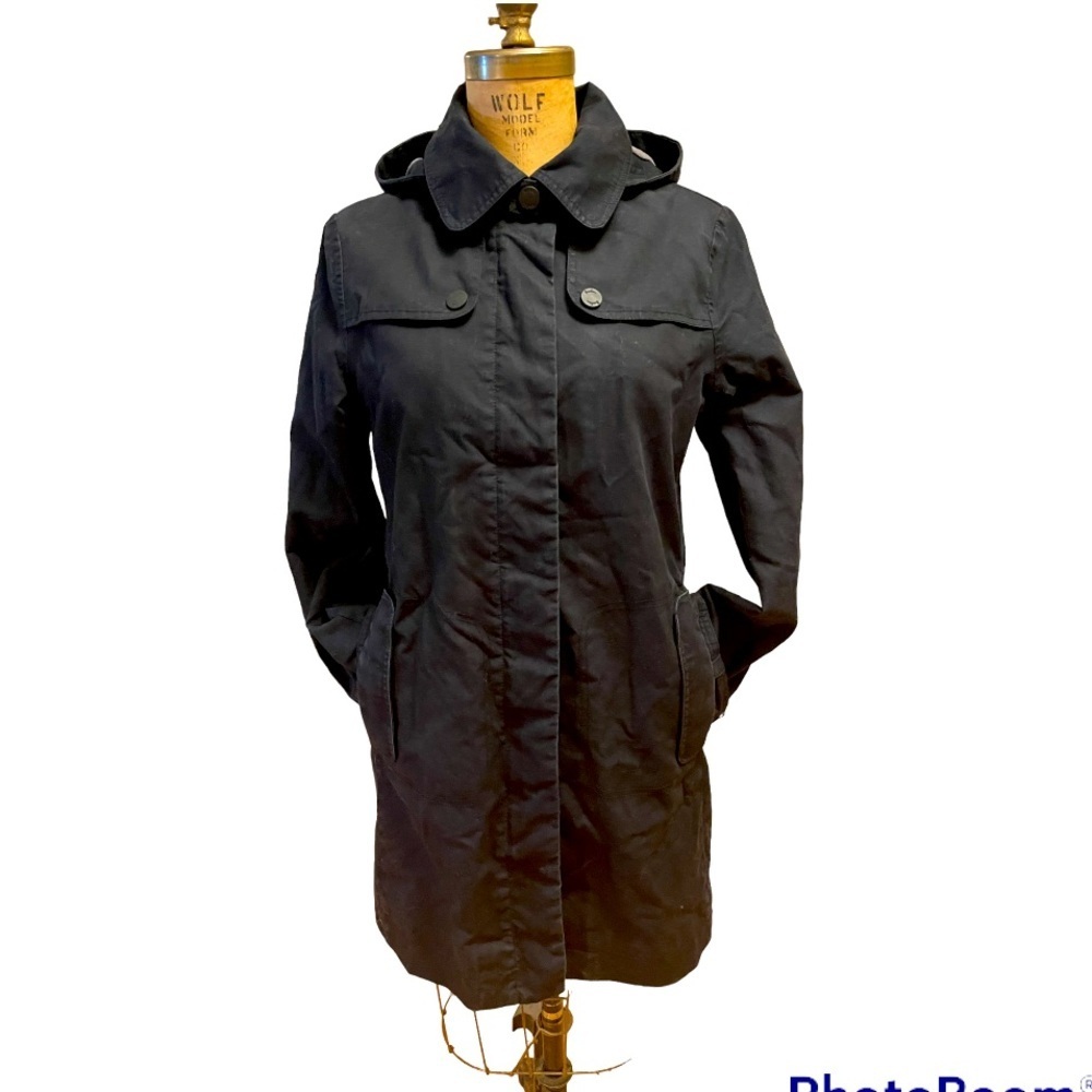 Boden | Black Heavyweight Fleece-Lined 3/4 Length Jacket